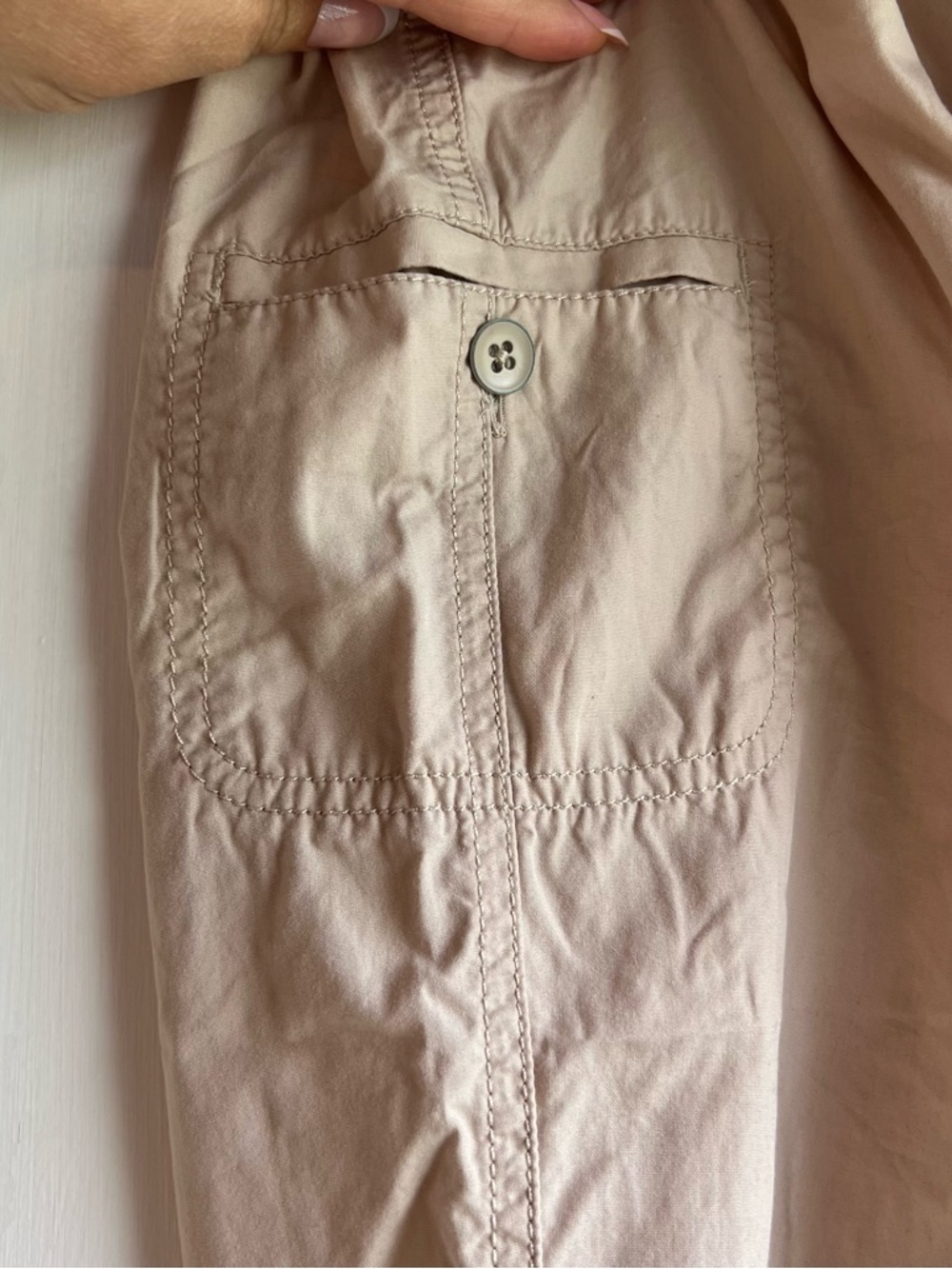 LOFT beige utility pull-on pants - Picture 9 of 15